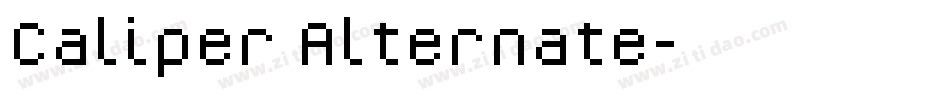 Caliper Alternate字体转换